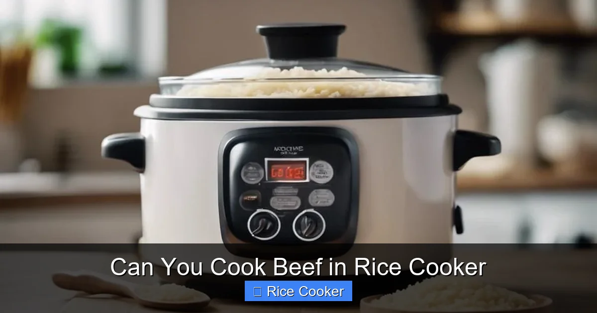 Can You Cook Beef in Rice Cooker
