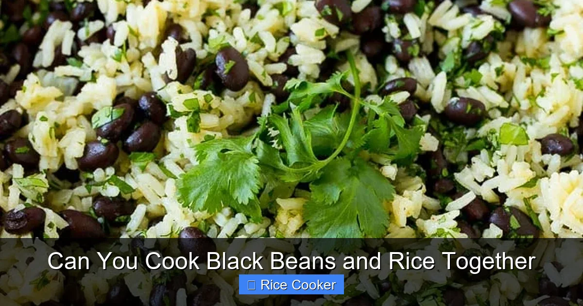 Can You Cook Black Beans and Rice Together
