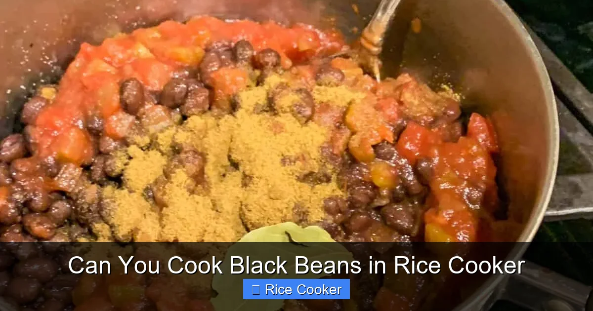 Can You Cook Black Beans in Rice Cooker