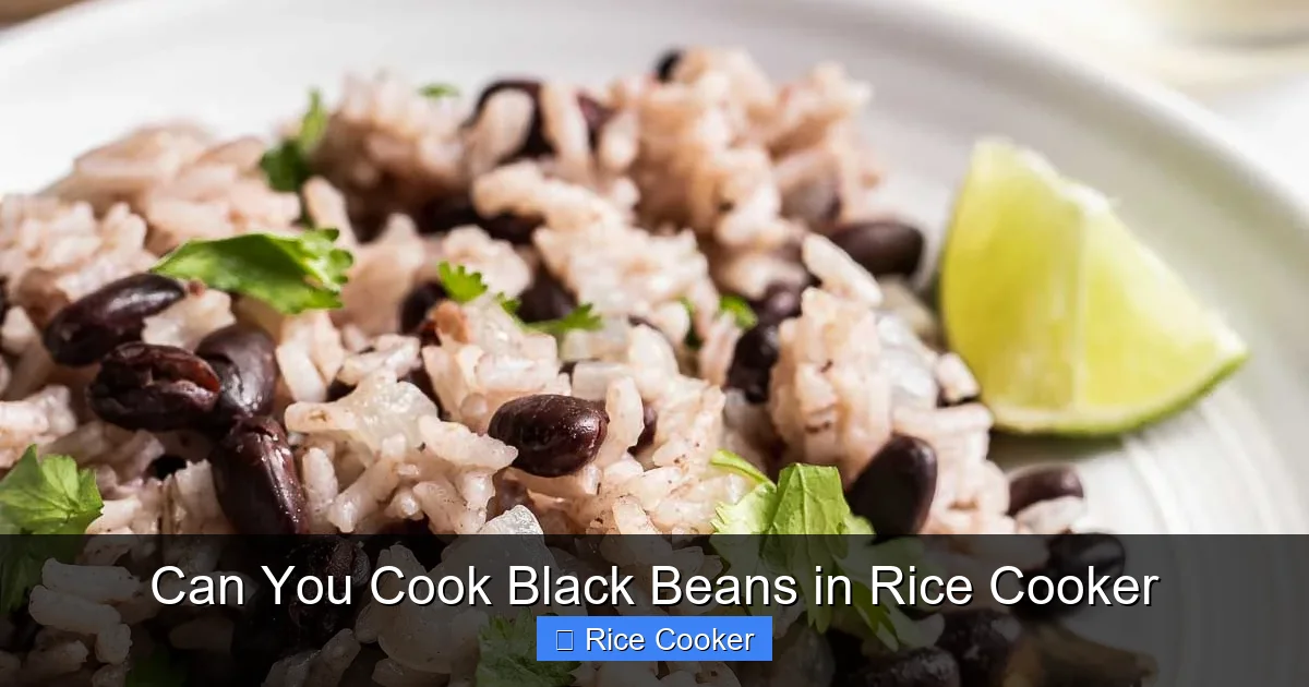 Can You Cook Black Beans in Rice Cooker