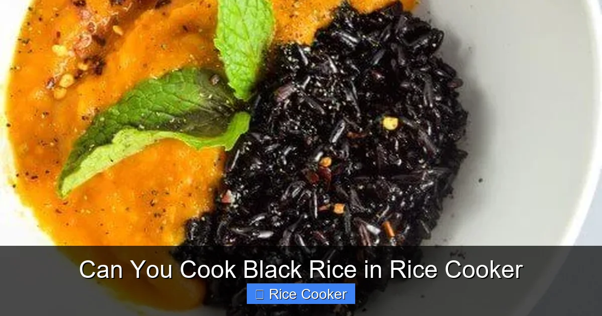Can You Cook Black Rice in Rice Cooker