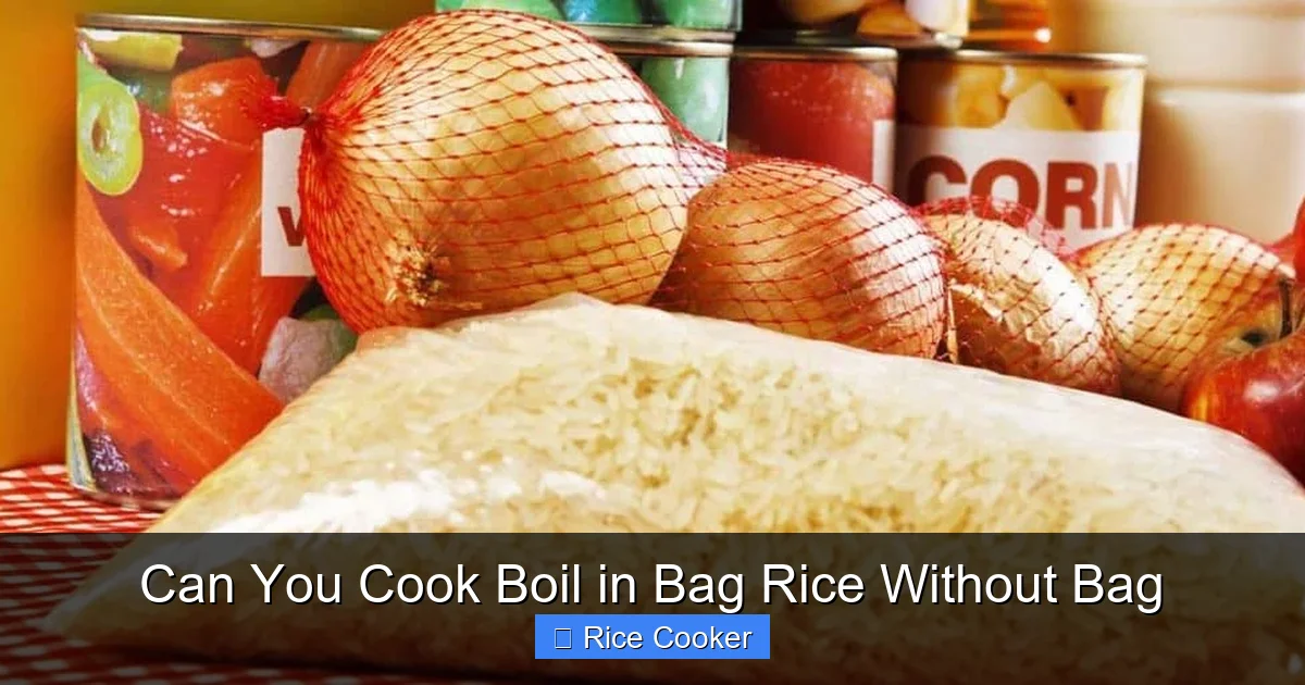 Can You Cook Boil in Bag Rice Without Bag