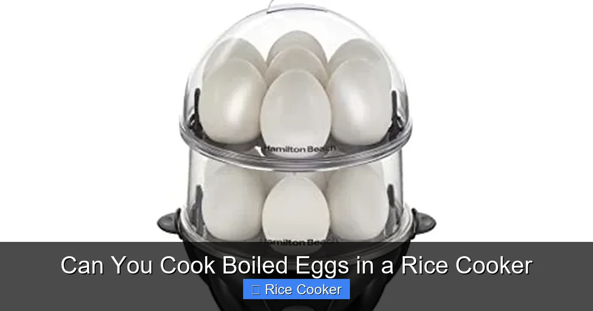 Can You Cook Boiled Eggs in a Rice Cooker