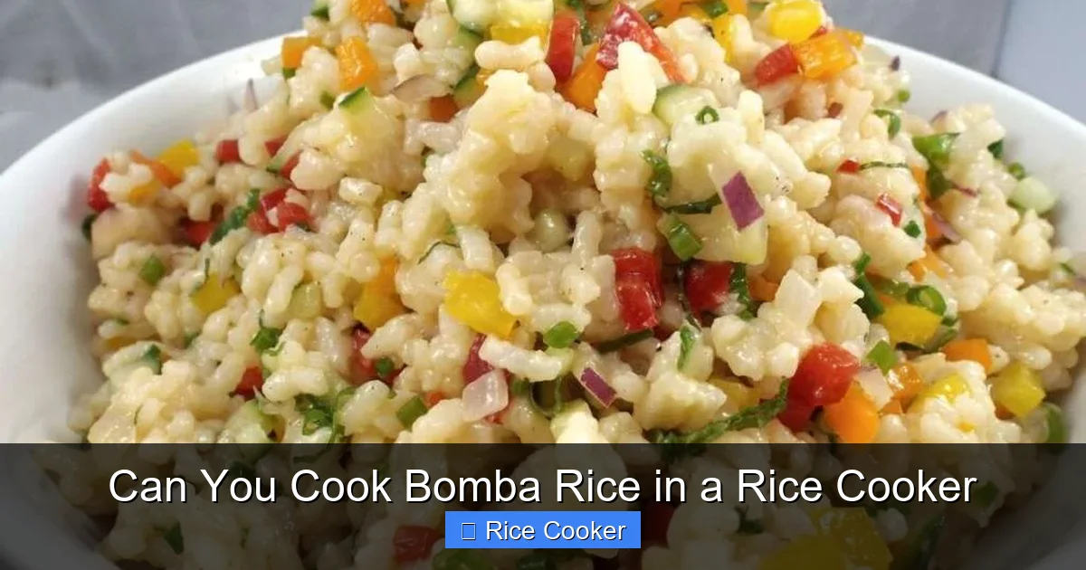 Can You Cook Bomba Rice in a Rice Cooker