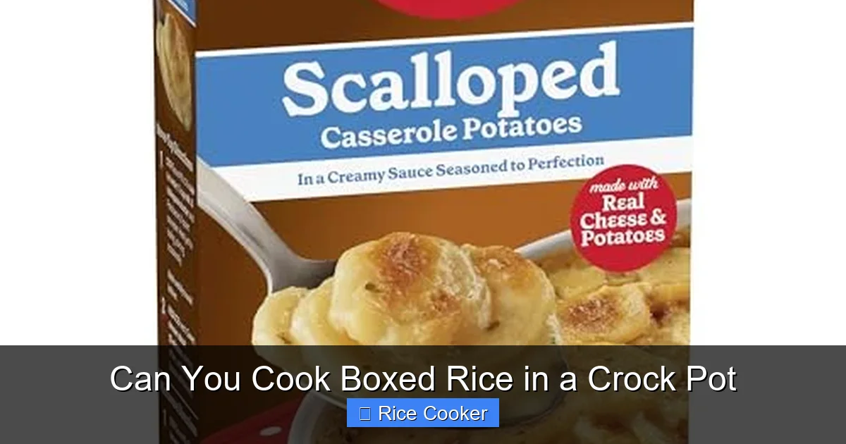 Can You Cook Boxed Rice in a Crock Pot
