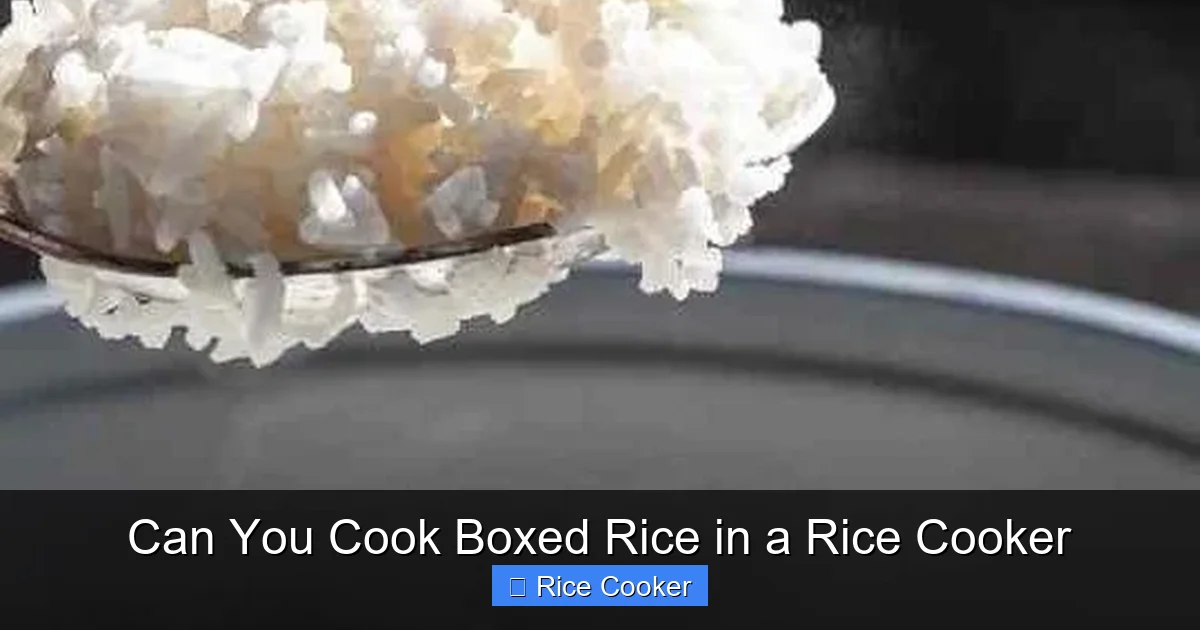 Can You Cook Boxed Rice in a Rice Cooker