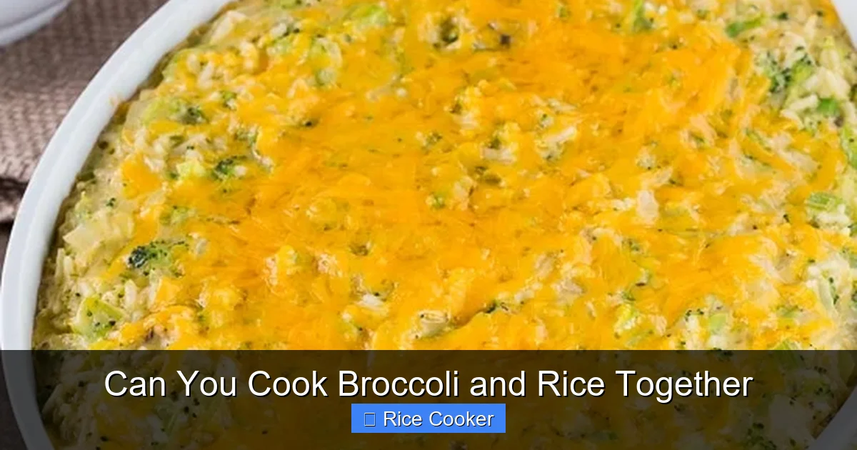 Can You Cook Broccoli and Rice Together