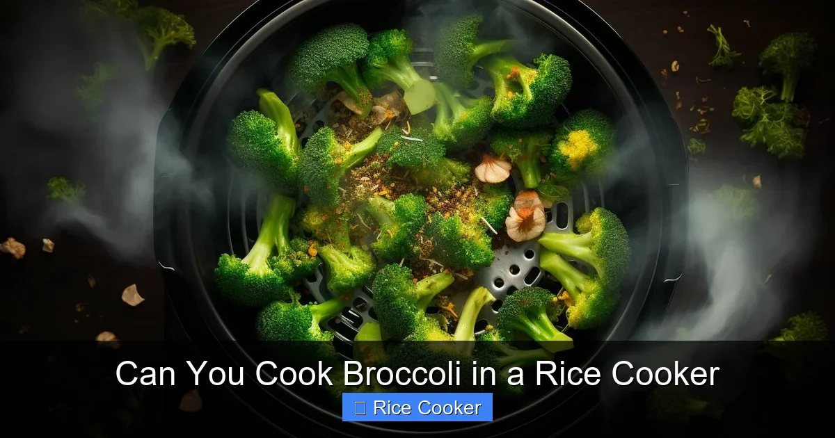 Can You Cook Broccoli in a Rice Cooker