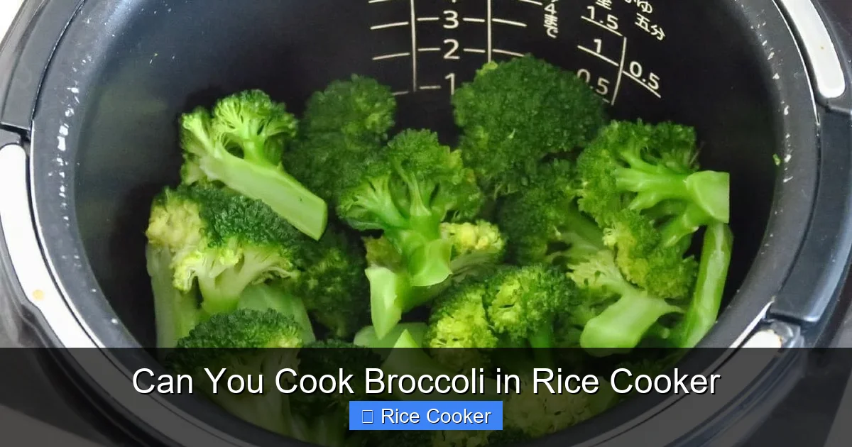 Can You Cook Broccoli in Rice Cooker