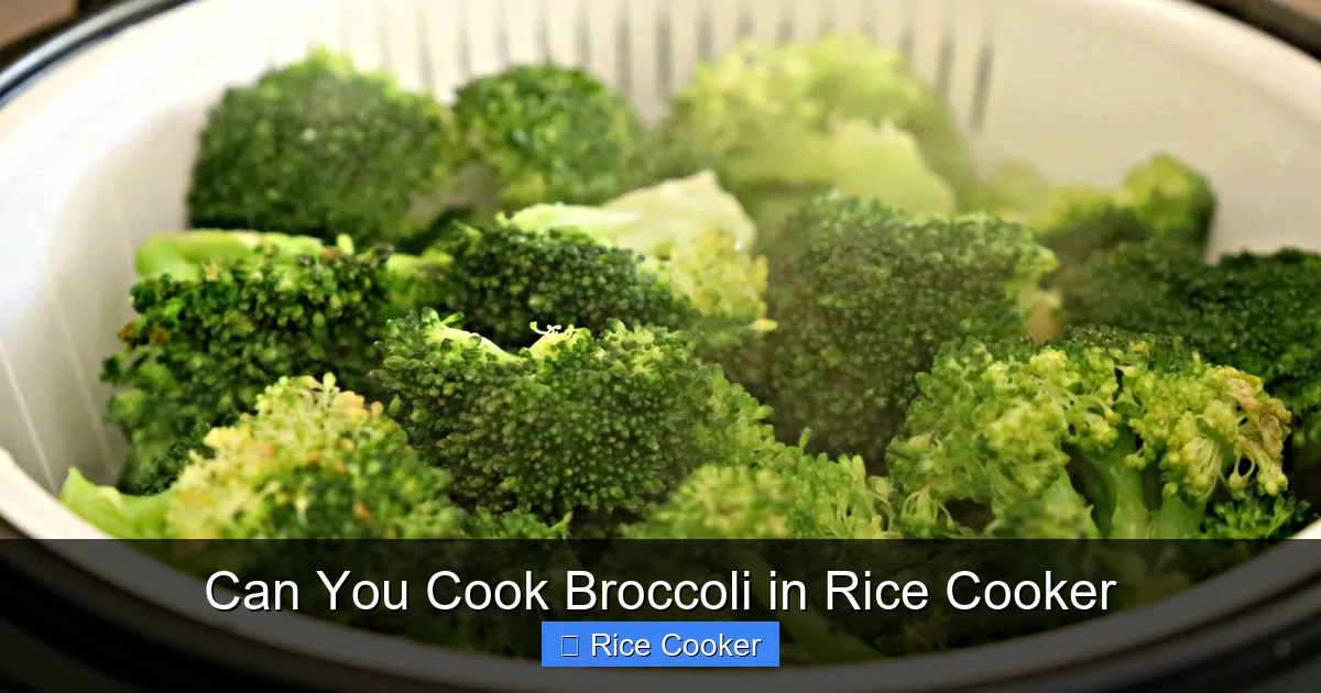 Can You Cook Broccoli in Rice Cooker