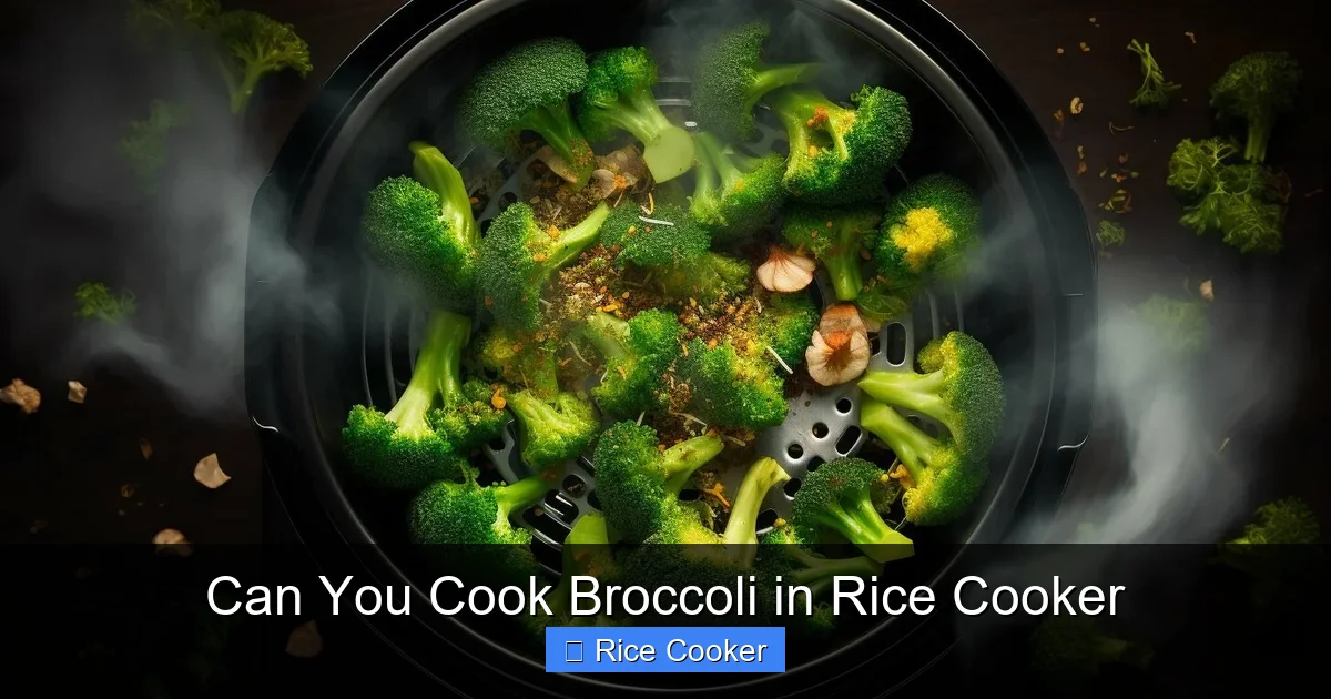 Can You Cook Broccoli in Rice Cooker