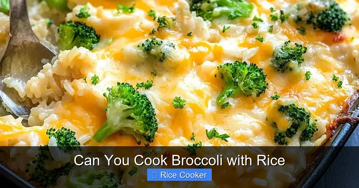 Can You Cook Broccoli with Rice