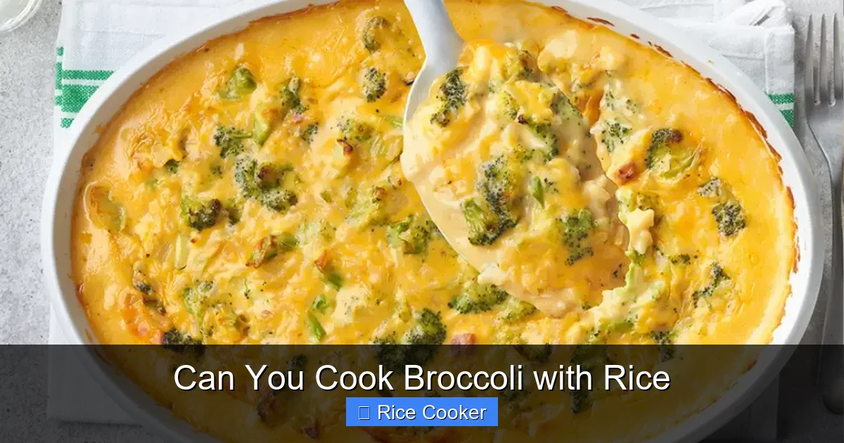 Can You Cook Broccoli with Rice