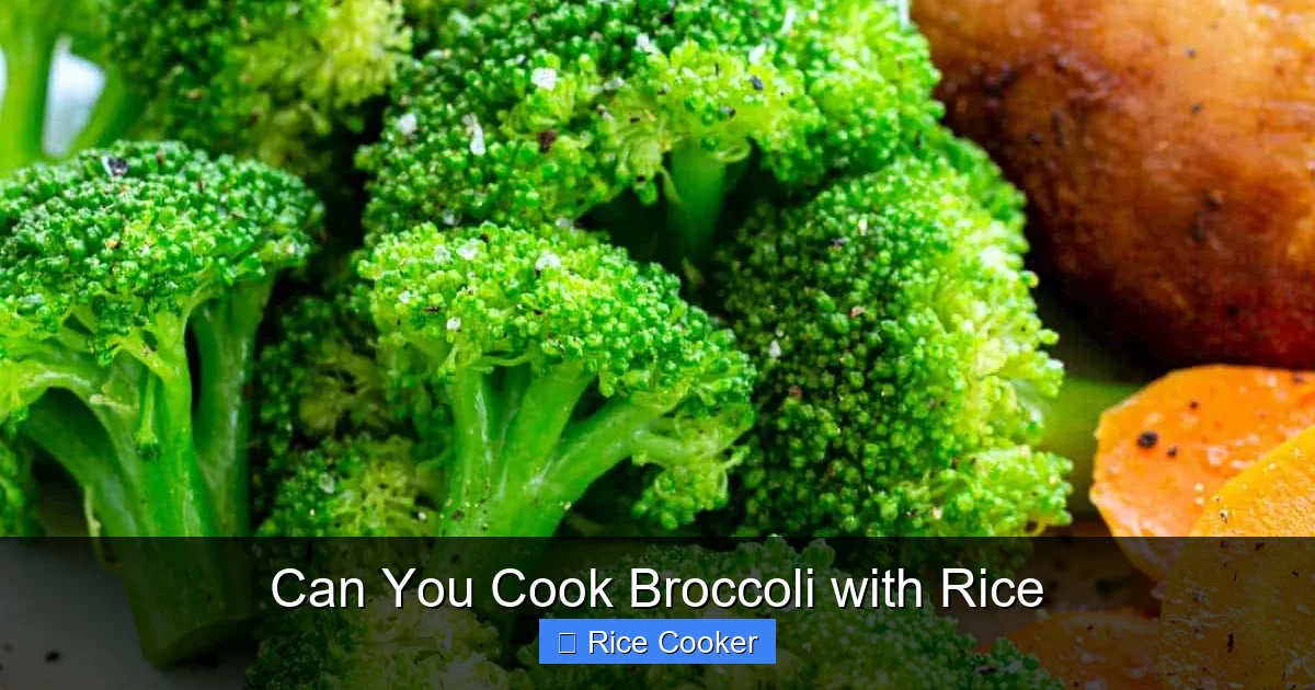 Can You Cook Broccoli with Rice