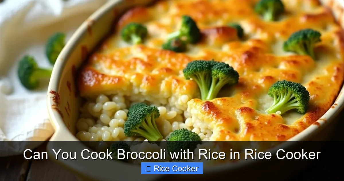 Can You Cook Broccoli with Rice in Rice Cooker