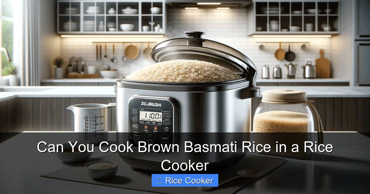 Can You Cook Brown Basmati Rice in a Rice Cooker