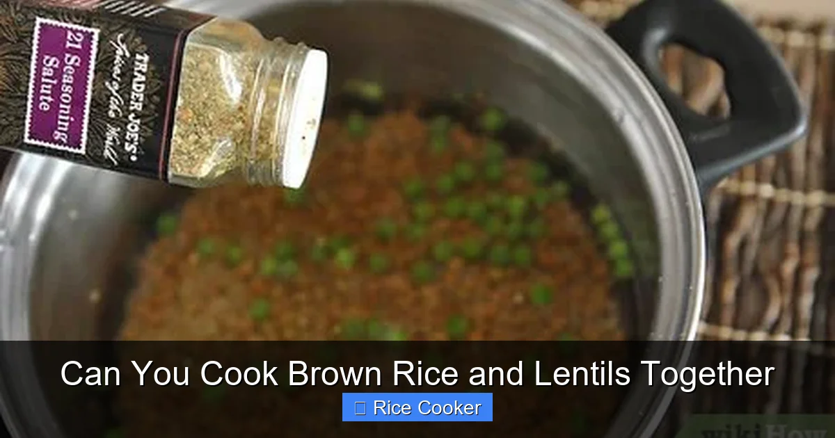 Can You Cook Brown Rice and Lentils Together