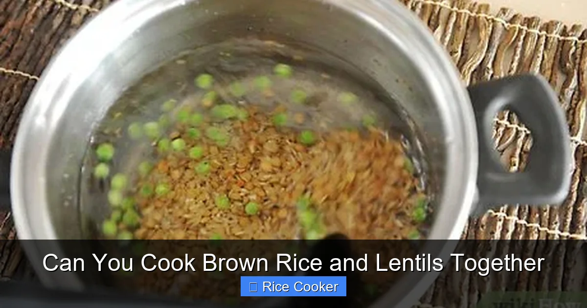 Can You Cook Brown Rice and Lentils Together