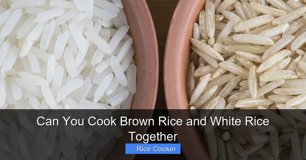 Can You Cook Brown Rice and White Rice Together