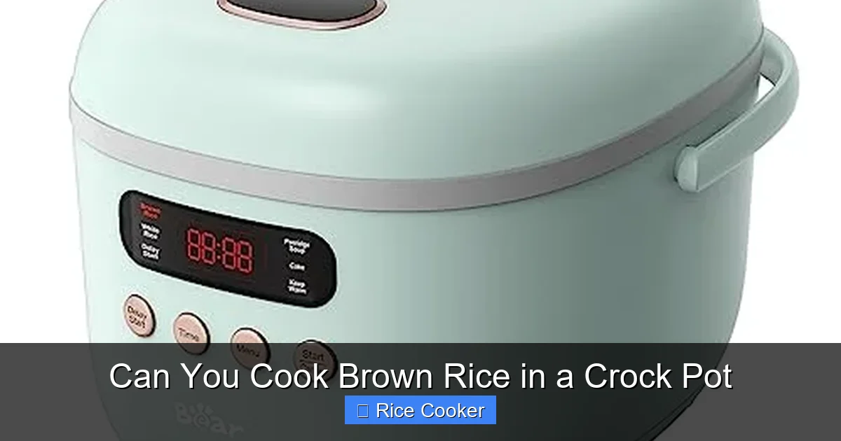 Can You Cook Brown Rice in a Crock Pot