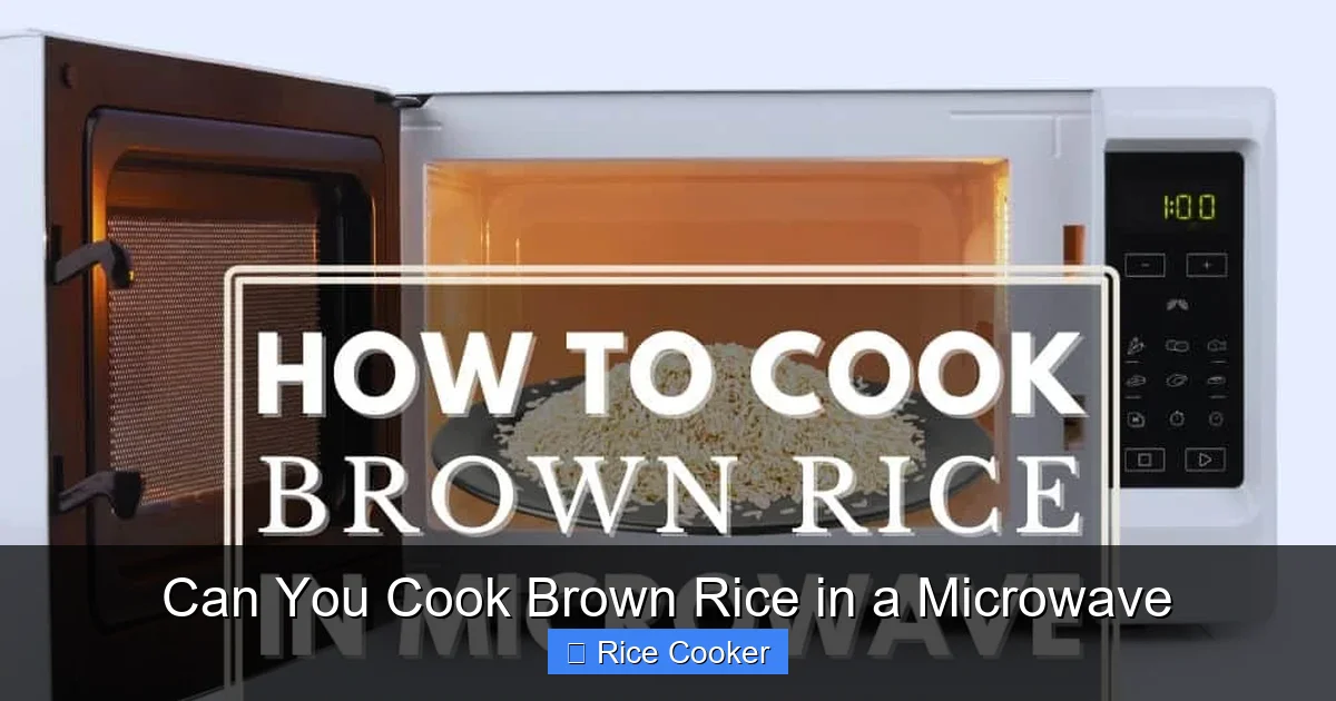 Can You Cook Brown Rice in a Microwave