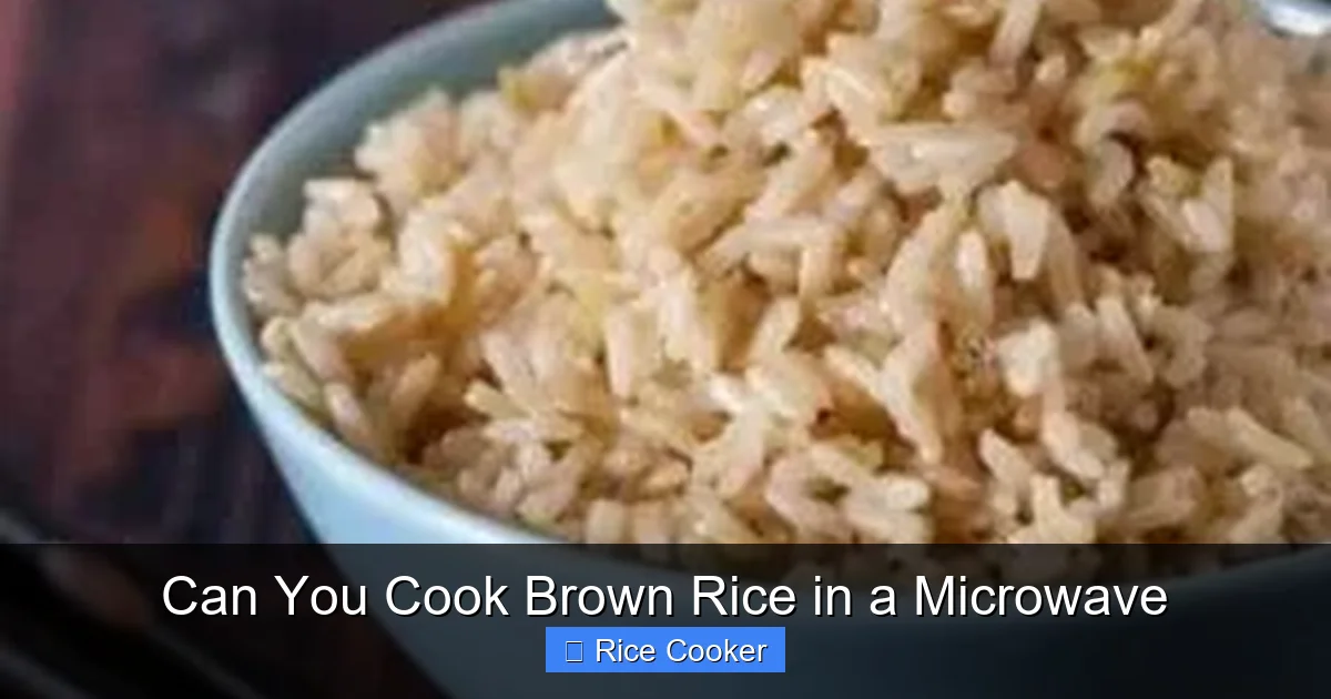 Can You Cook Brown Rice in a Microwave