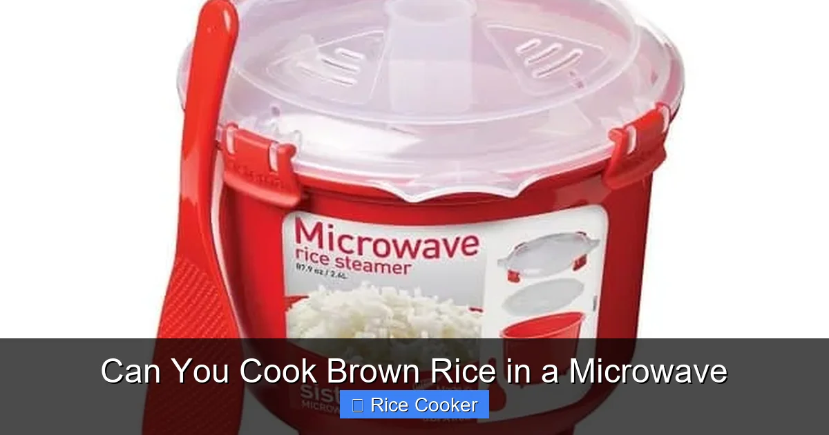 Can You Cook Brown Rice in a Microwave