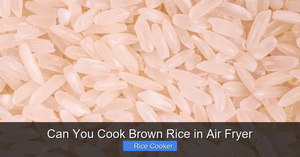 Can You Cook Brown Rice in Air Fryer