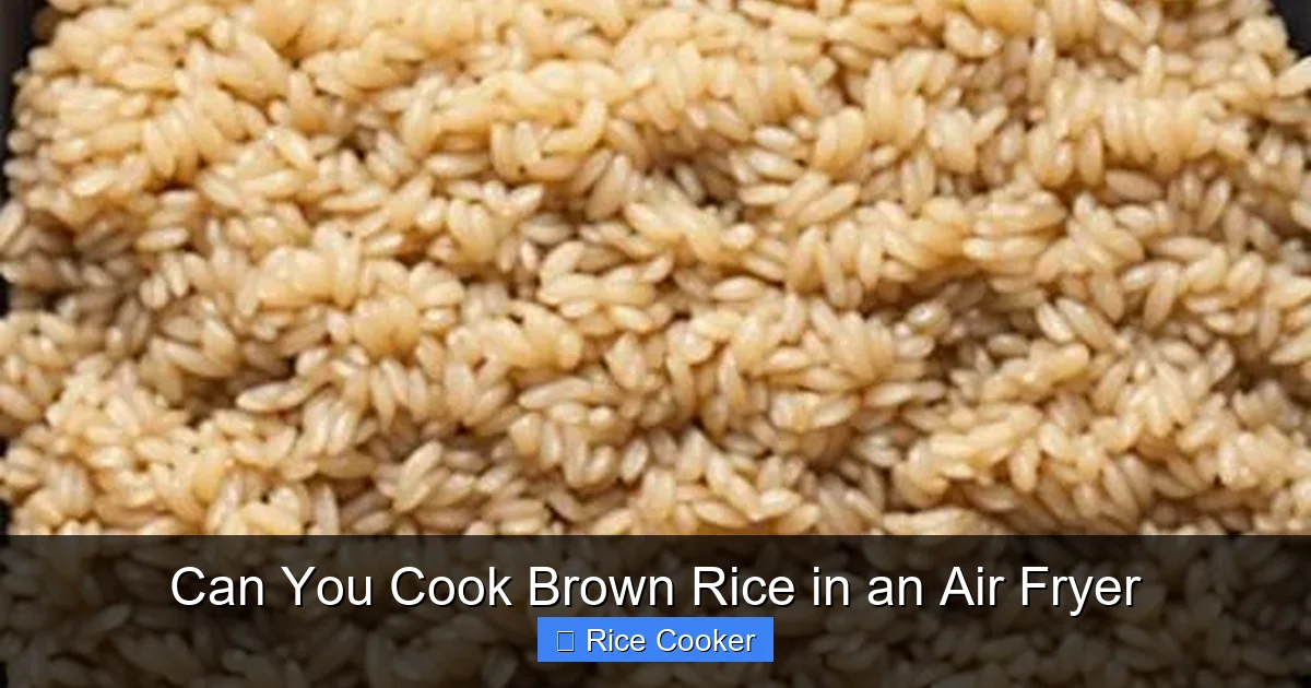 Can You Cook Brown Rice in an Air Fryer