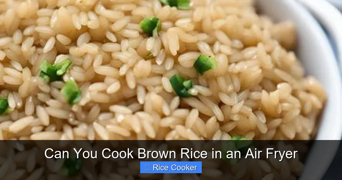 Can You Cook Brown Rice in an Air Fryer