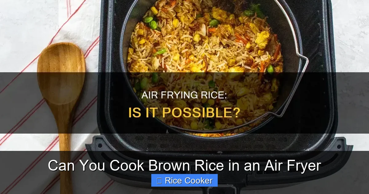 Can You Cook Brown Rice in an Air Fryer