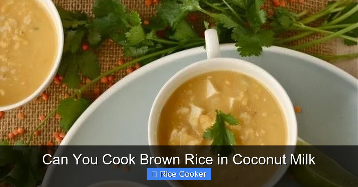 Can You Cook Brown Rice in Coconut Milk