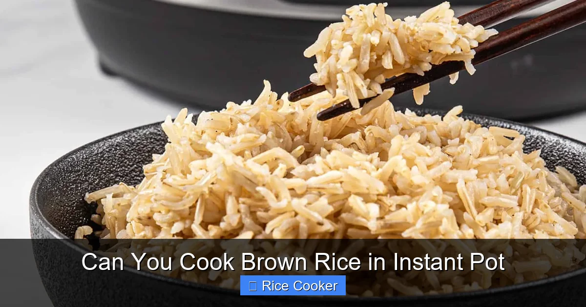 Can You Cook Brown Rice in Instant Pot