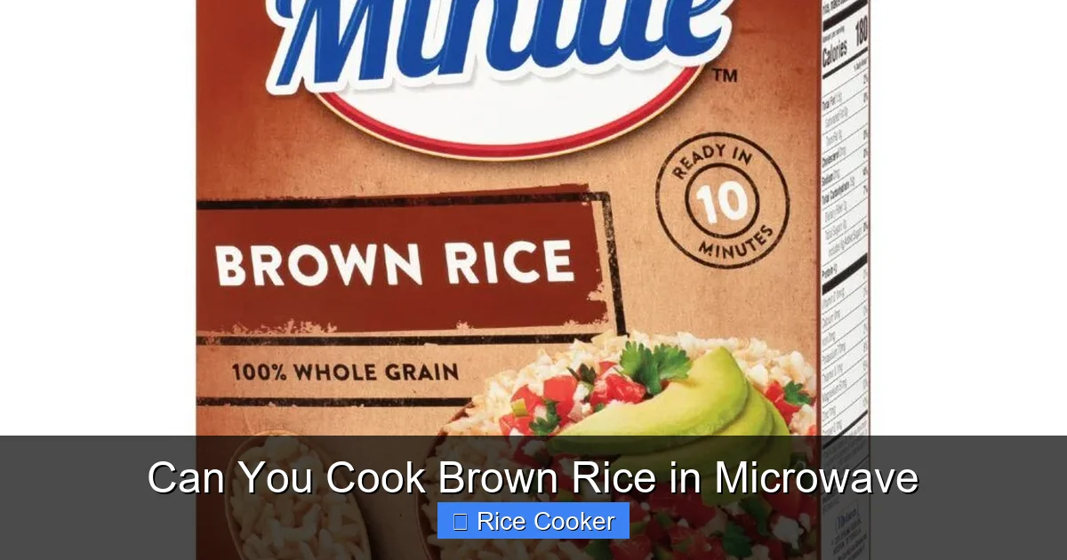 Can You Cook Brown Rice in Microwave