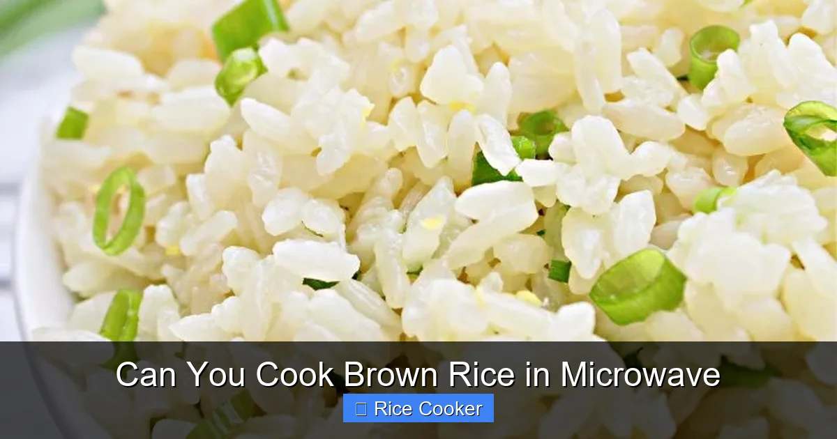 Can You Cook Brown Rice in Microwave