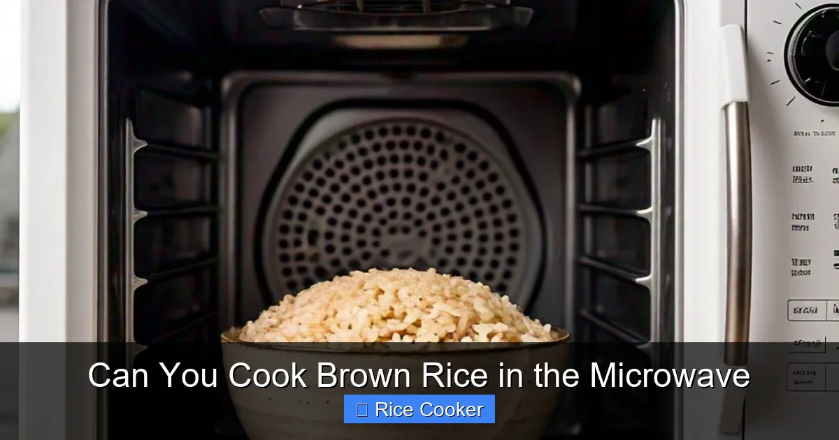 Can You Cook Brown Rice in the Microwave