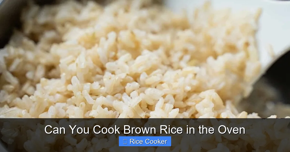 Can You Cook Brown Rice in the Oven