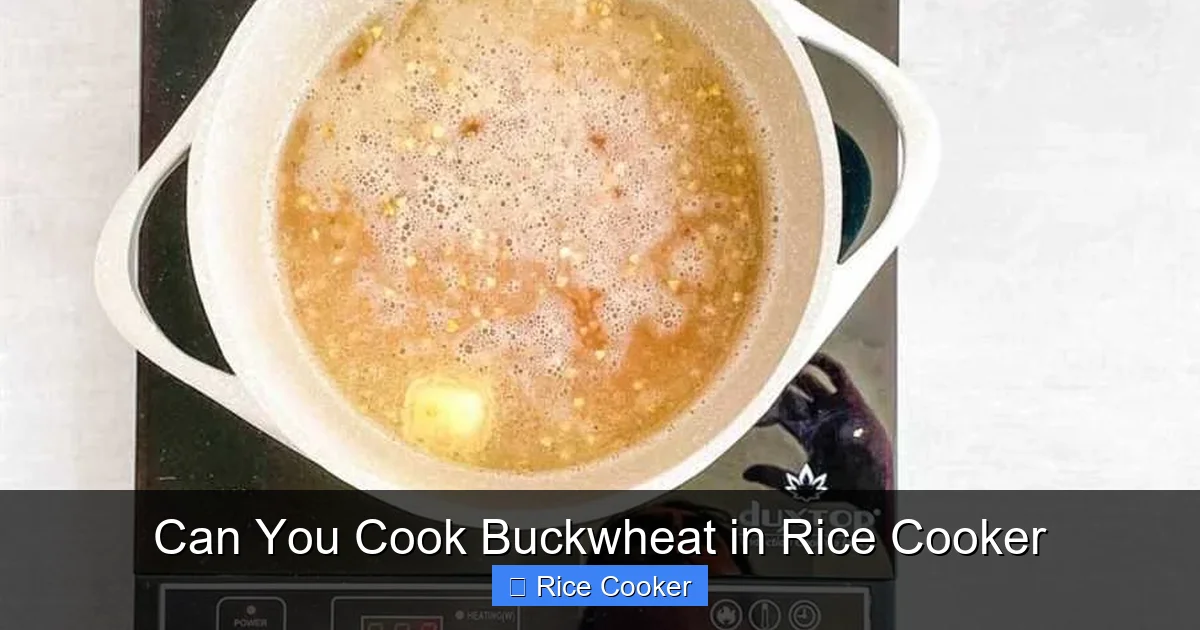 Can You Cook Buckwheat in Rice Cooker