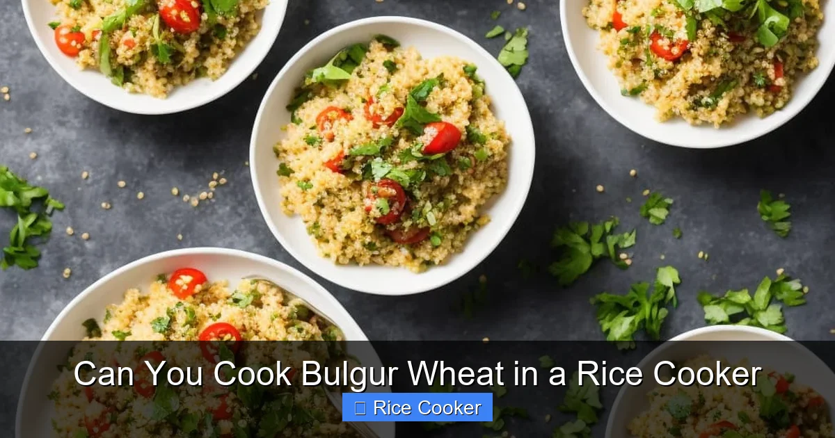 Can You Cook Bulgur Wheat in a Rice Cooker