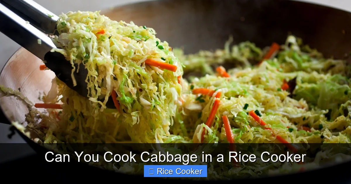 Can You Cook Cabbage in a Rice Cooker