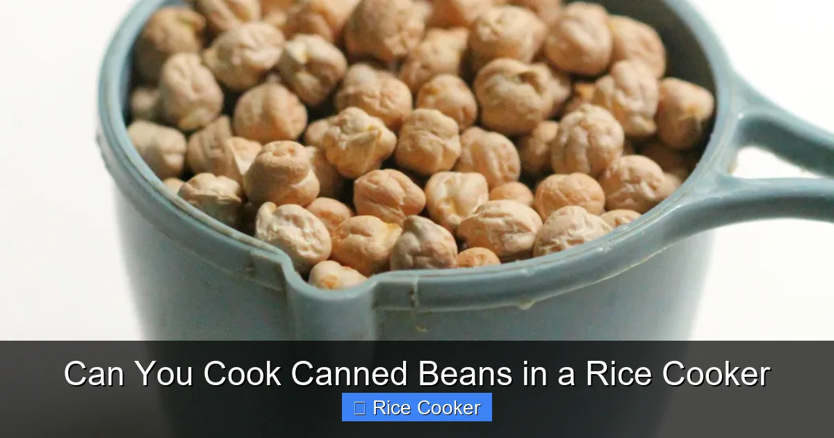 Can You Cook Canned Beans in a Rice Cooker