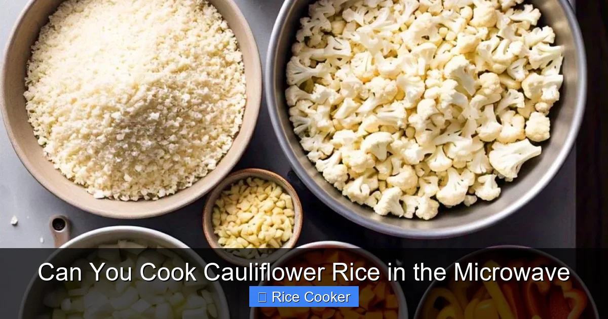 Can You Cook Cauliflower Rice in the Microwave