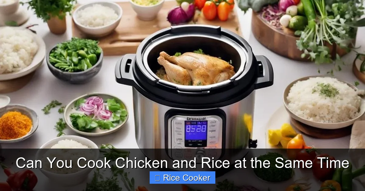 Can You Cook Chicken and Rice at the Same Time