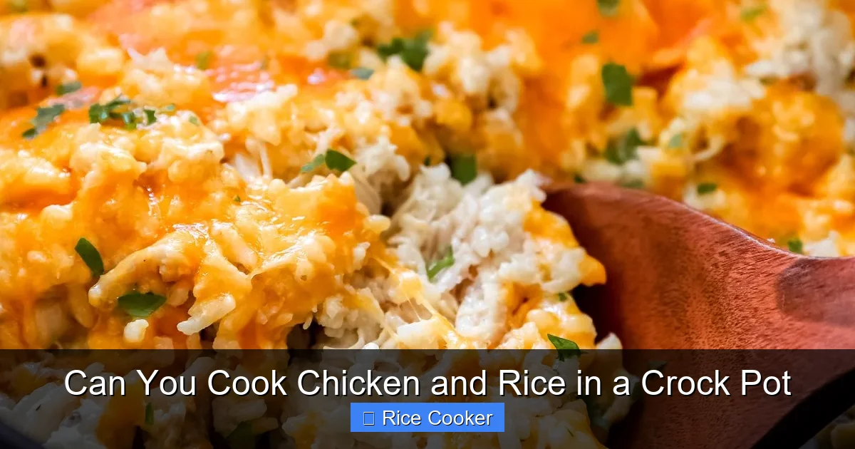 Can You Cook Chicken and Rice in a Crock Pot