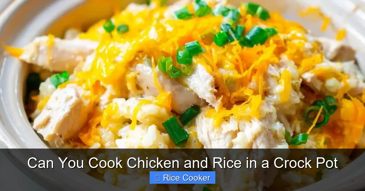 Can You Cook Chicken and Rice in a Crock Pot