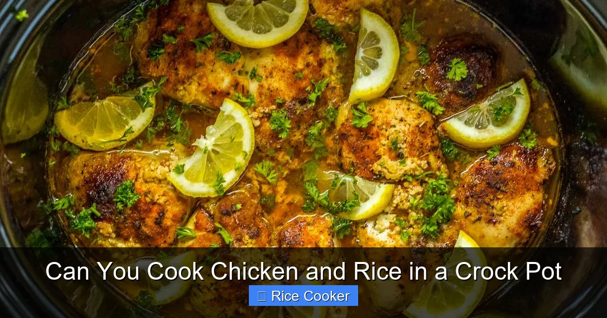 Can You Cook Chicken and Rice in a Crock Pot