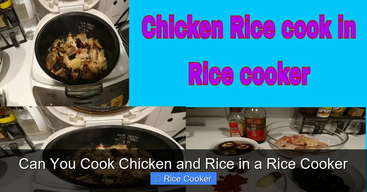 Can You Cook Chicken and Rice in a Rice Cooker