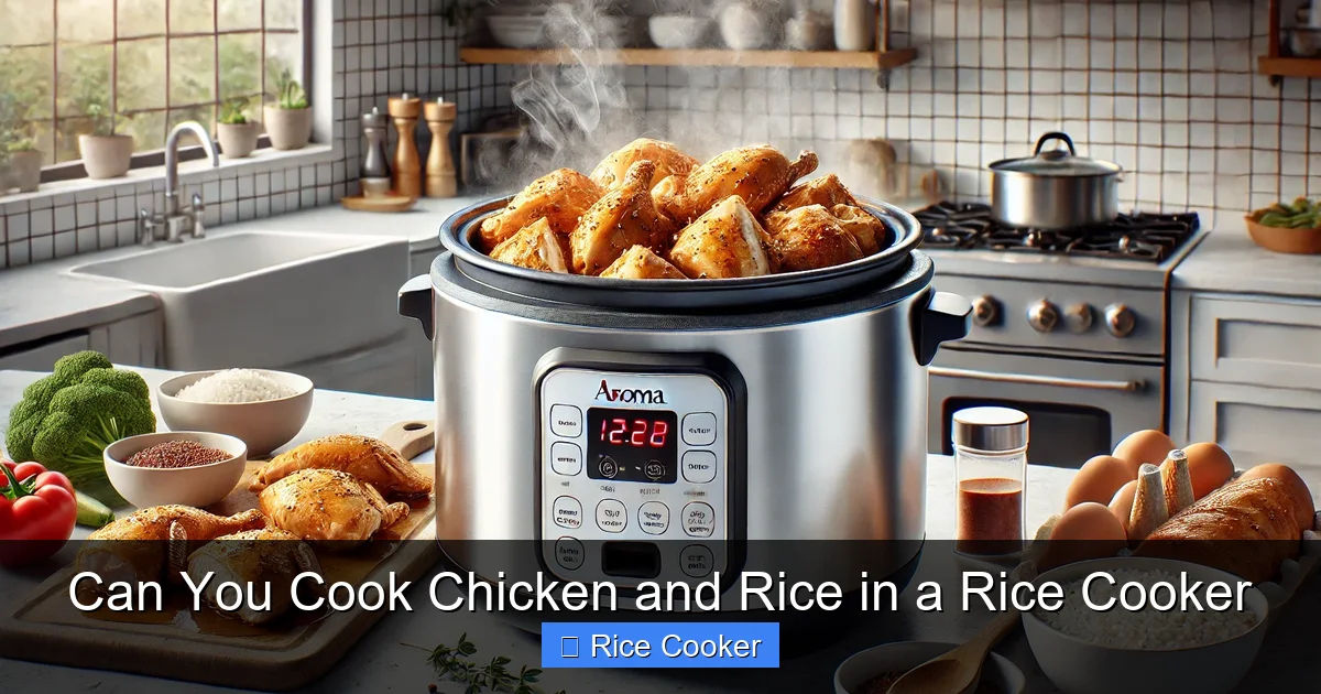 Can You Cook Chicken and Rice in a Rice Cooker