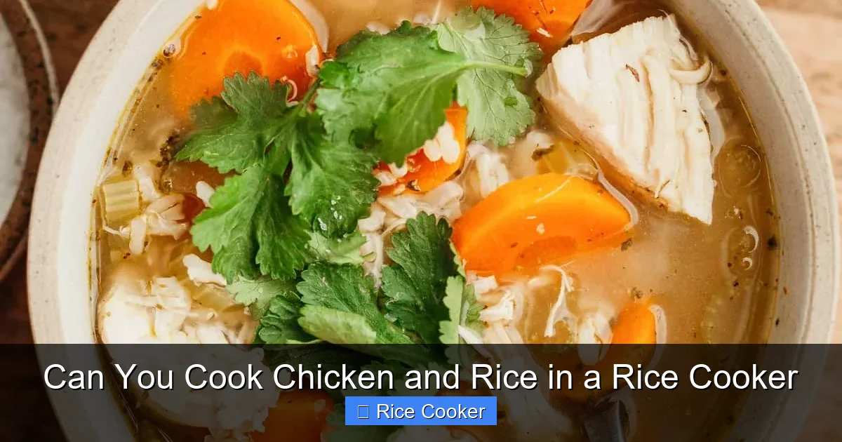 Can You Cook Chicken and Rice in a Rice Cooker