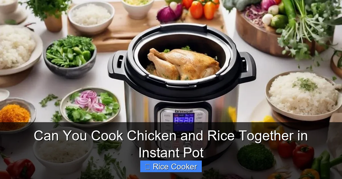 Can You Cook Chicken and Rice Together in Instant Pot